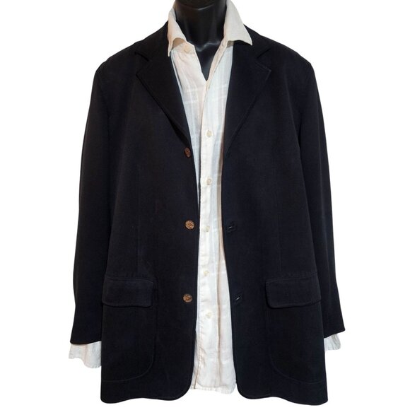 Tommy Bahama Island Soft Black Silk Blazer Medium Mens J. Garcia Silk Tie Bundle - Picture 8 of 16